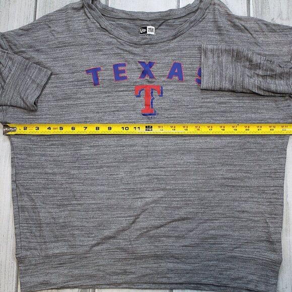 New Era Texas Rangers Long Sleeve Shirt Crewneck Sweatshirt Large - Picture 6 of 6